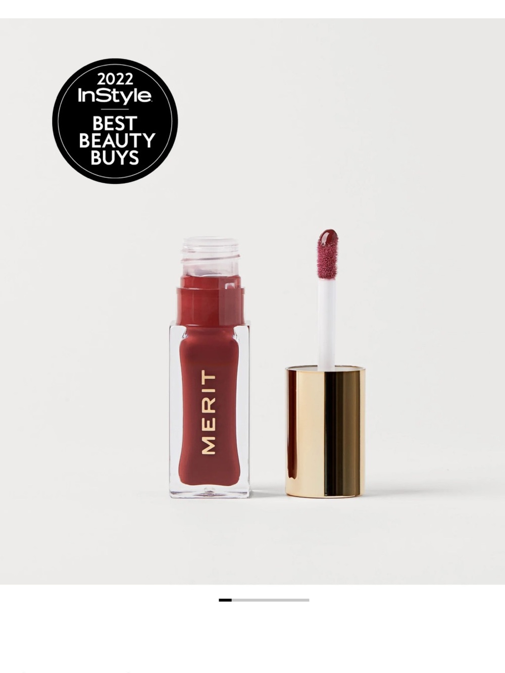Merit Liquid Lipstick — Classic Red Creamy Matte